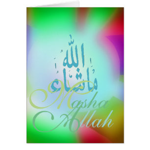 Cartão Parabéns Masha Allah