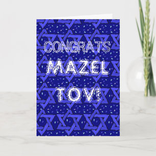 Cartão Parabéns Mazel Tov no seu Bar Mitzvah