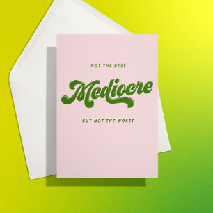 Cartão Parabéns Médios com Letra Verde Disco