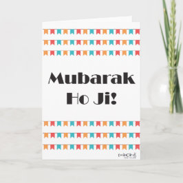 Cartão Parabéns - Mubarak Desi