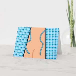 Cartão Parabéns na Colonoscopia, palhaço aberto