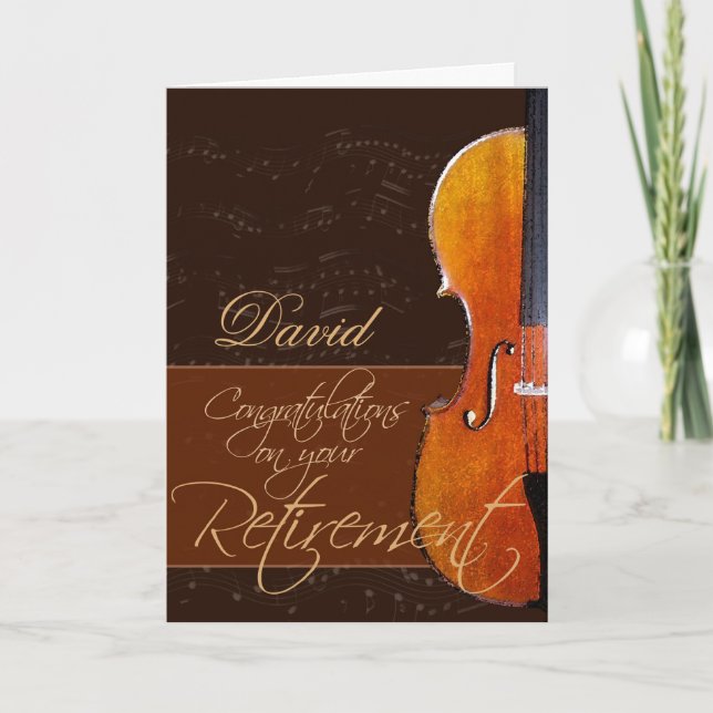 Cartão Parabéns na sua aposentadoria (Frente)