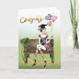 Cartão Parabéns na sua graduação