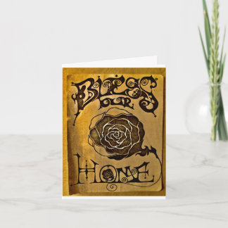 Cartão parabéns na sua nova casa