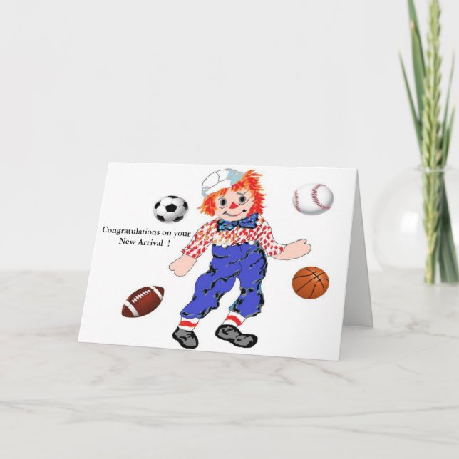 Cartão Parabéns na sua nova chegada! (Frente)