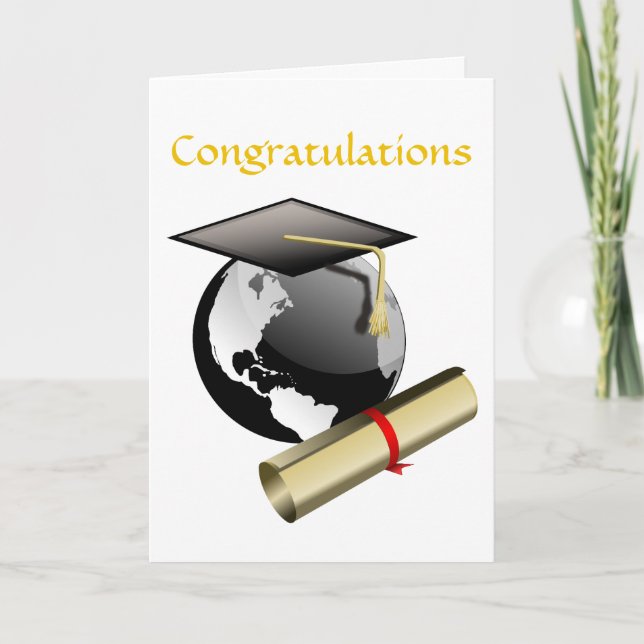 Cartão Parabéns na sua placa de desempenho (Frente)