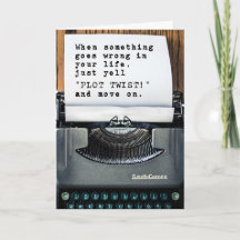 Parabéns na sua placa "Plot Twist"