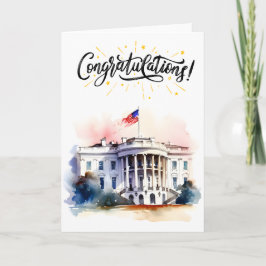 Cartão Parabéns na sua primeira eleição