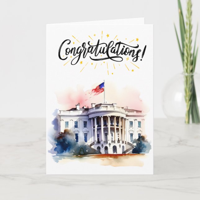 Cartão Parabéns na sua primeira eleição (Frente)