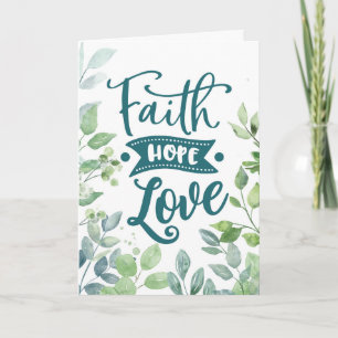 Cartão Parabéns no Casamento Fé Religiosa Esperança Amor