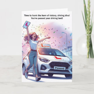 Cartão Parabéns no ensaio de condução (fêmea)