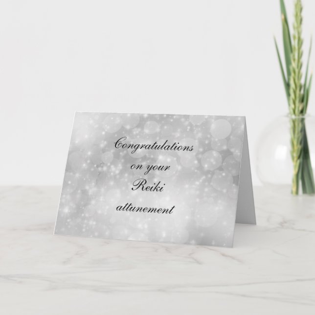 Cartão Parabéns no seu ataque Reiki (Frente)