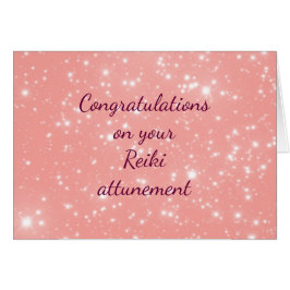 Cartão Parabéns no seu ataque Reiki