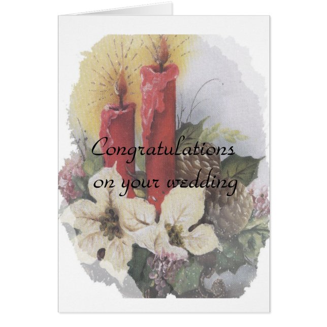 Cartão parabéns no seu casamento (Frente)