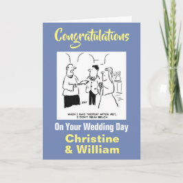 Cartão Parabéns no seu casamento