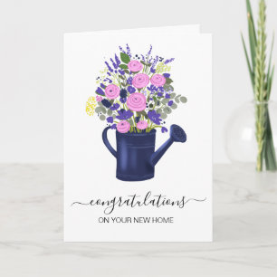 Cartão parabéns no seu novo agente imobiliário doméstico