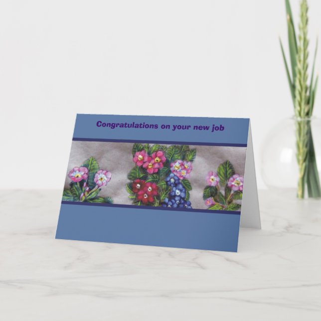 Cartão Parabéns no seu novo trabalho (Frente)
