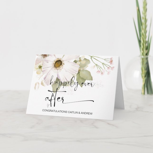 Cartão Parabéns Noiva e noiva do Recem casados de Casamen (Frente)