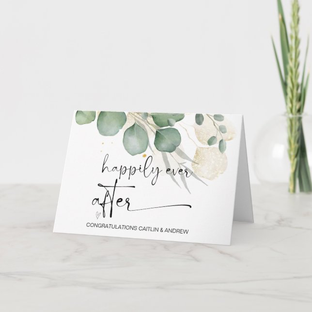 Cartão Parabéns Noiva e noiva do Recem casados de Casamen (Frente)