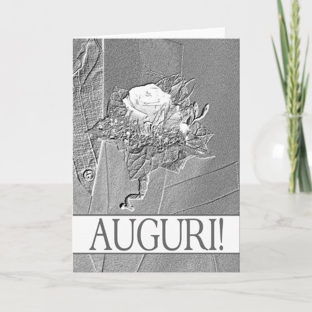 Cartão parabéns noivado italiano (Frente)