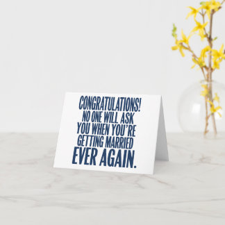 Cartão Parabéns Noivados Engraçados Casados