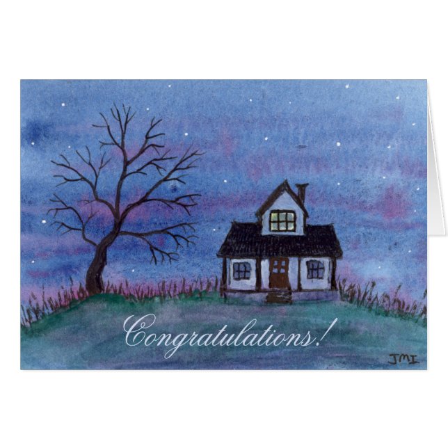 Cartão Parabéns - Nova casa (Frente Horizontal)