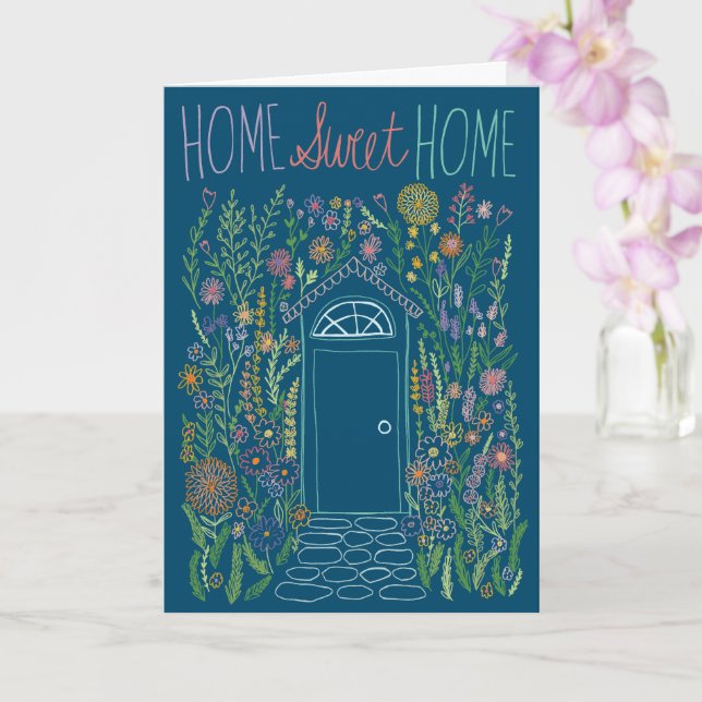 Cartão Parabéns Novo Home Sweden Port Personalizado (Orquídea)