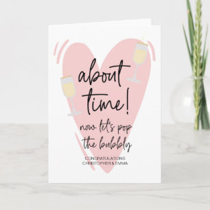 Cartão Parabéns Novo Sr & Sra. Noivado Wedding