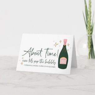 Cartão Parabéns Novo Sr & Sra. Noivado Wedding