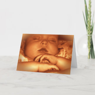 Cartão Parabéns num novo bebê