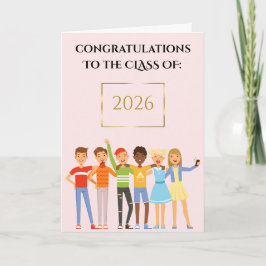 Cartão Parabéns para a classe desativada