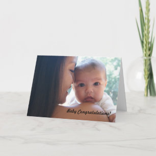 Cartão Parabéns para bebês