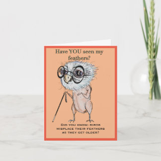 Cartão Parabéns para o Pássaro