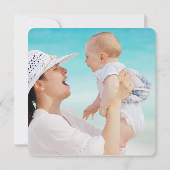 Cartão Parabéns Parentes recém-nascidos Foto do bebê (Frente)