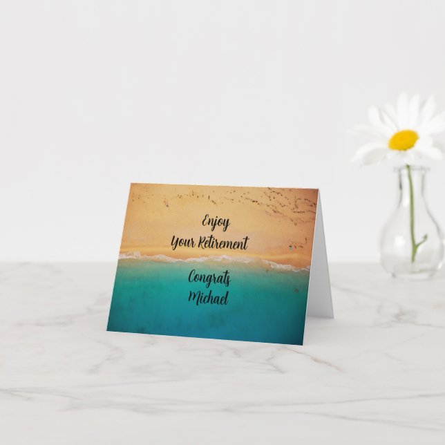 Cartão Parabéns pela Aposentadoria (Planta pequena)