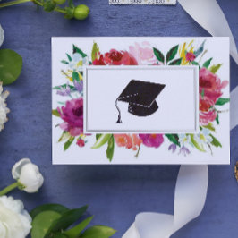 Cartão Parabéns pela Formatura Floral