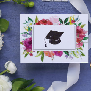 Cartão Parabéns pela Formatura Floral