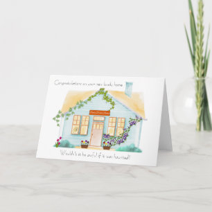 Cartão Parabéns pela nova casa assombrada.