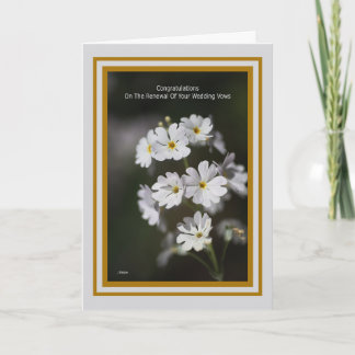 Cartão Parabéns pela Renovação do seu Voto de Casamento