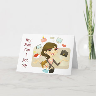 CARTÃO PARABÉNS PELO ANIVERSÁRIO **MÃE TOME TEMPO PARA VO