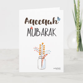 Cartão Parabéns pelo Aqeeqa - Simples