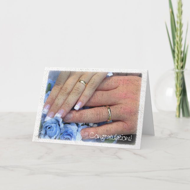 Cartão Parabéns pelo casamento (Frente)