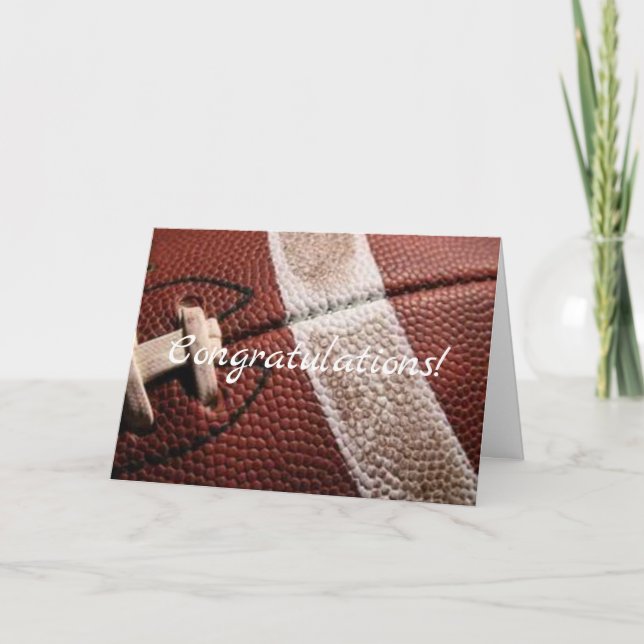 Cartão parabéns pelo futebol antigo (Frente)