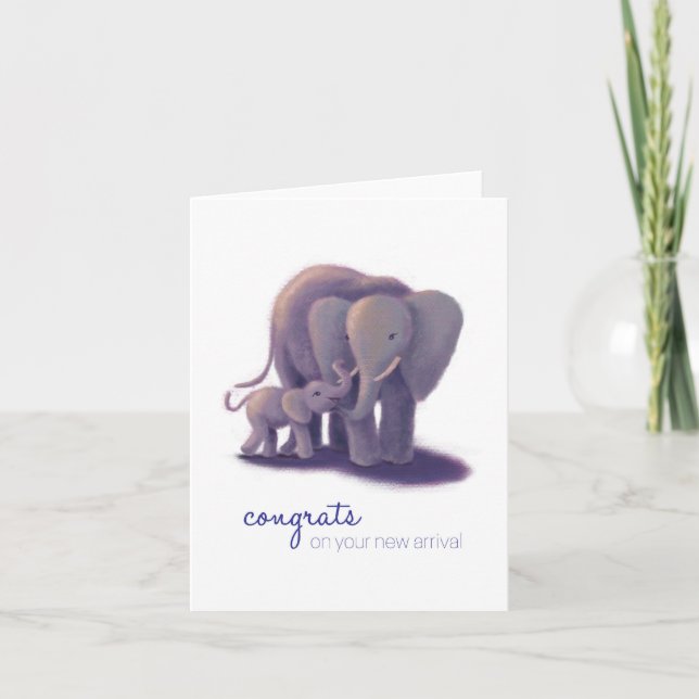 Cartão Parabéns pelo novo arrival (Frente)