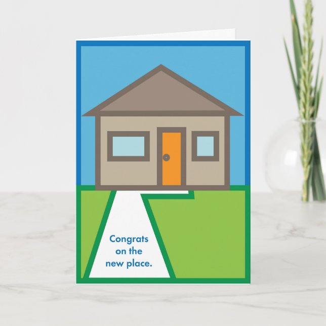 Cartão Parabéns pelo novo lugar (Frente)
