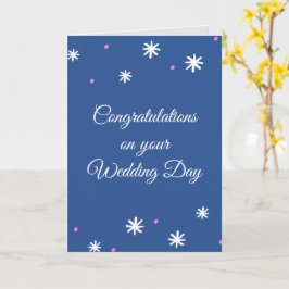 Cartão Parabéns pelo seu dia de casamento