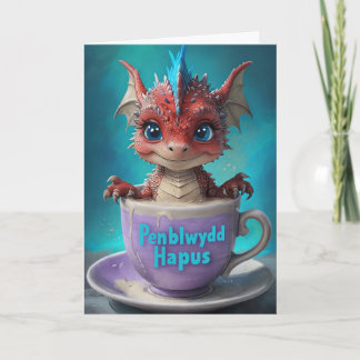 Cartão Parabéns Penblwydd Hapus