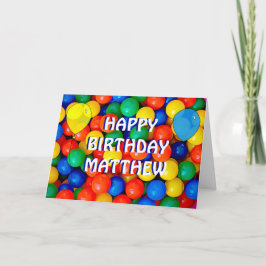Cartão Parabéns personalizados e bonitinho de aniversário