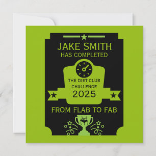 Cartão Parabéns por perda de peso