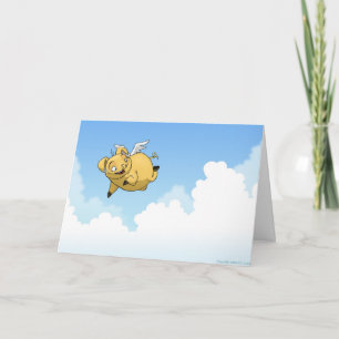 Cartão Parabéns! (Porco Voador)